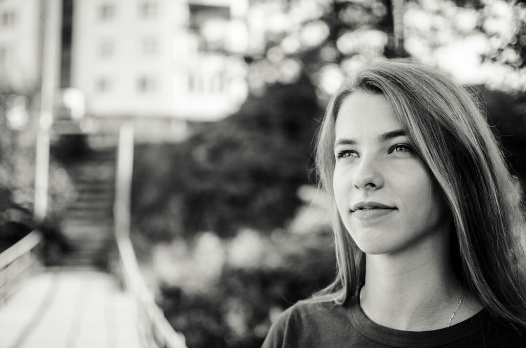 Studio portrait of a young Uruguayan woman journalist