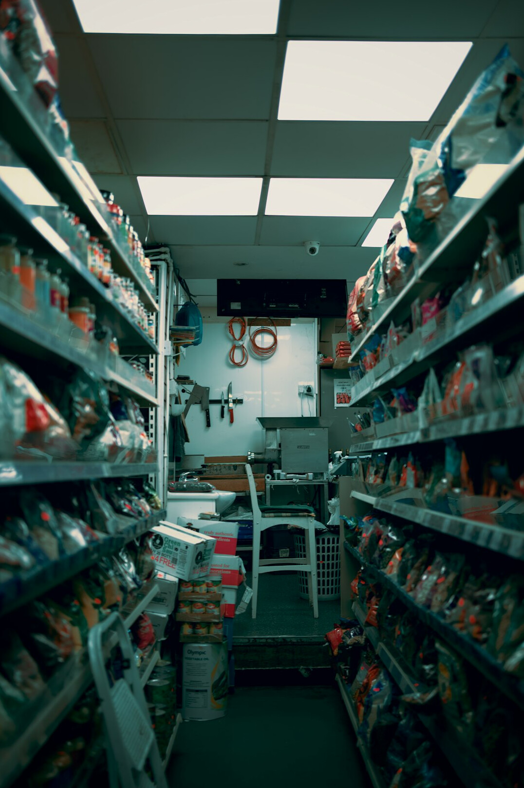 supermarket aisle surveillance